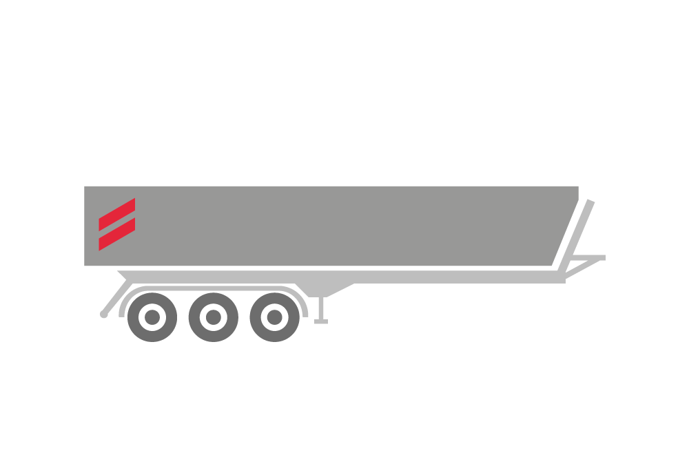 Rear tipping body with opening tailgates